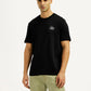 Men's Graphic Print Black Crew Neck T-shirt - Styleshot View