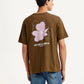 Men's Floral Crew Neck T-shirt - Back View
