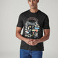 Men's Graphic Print Regular Fit Jersey T-Shirt - Front View