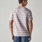 Men's Striped Regular Fit Jersey T-Shirt - Back View