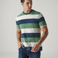 Men's Striped Regular Fit Jersey T-Shirt - 20 View