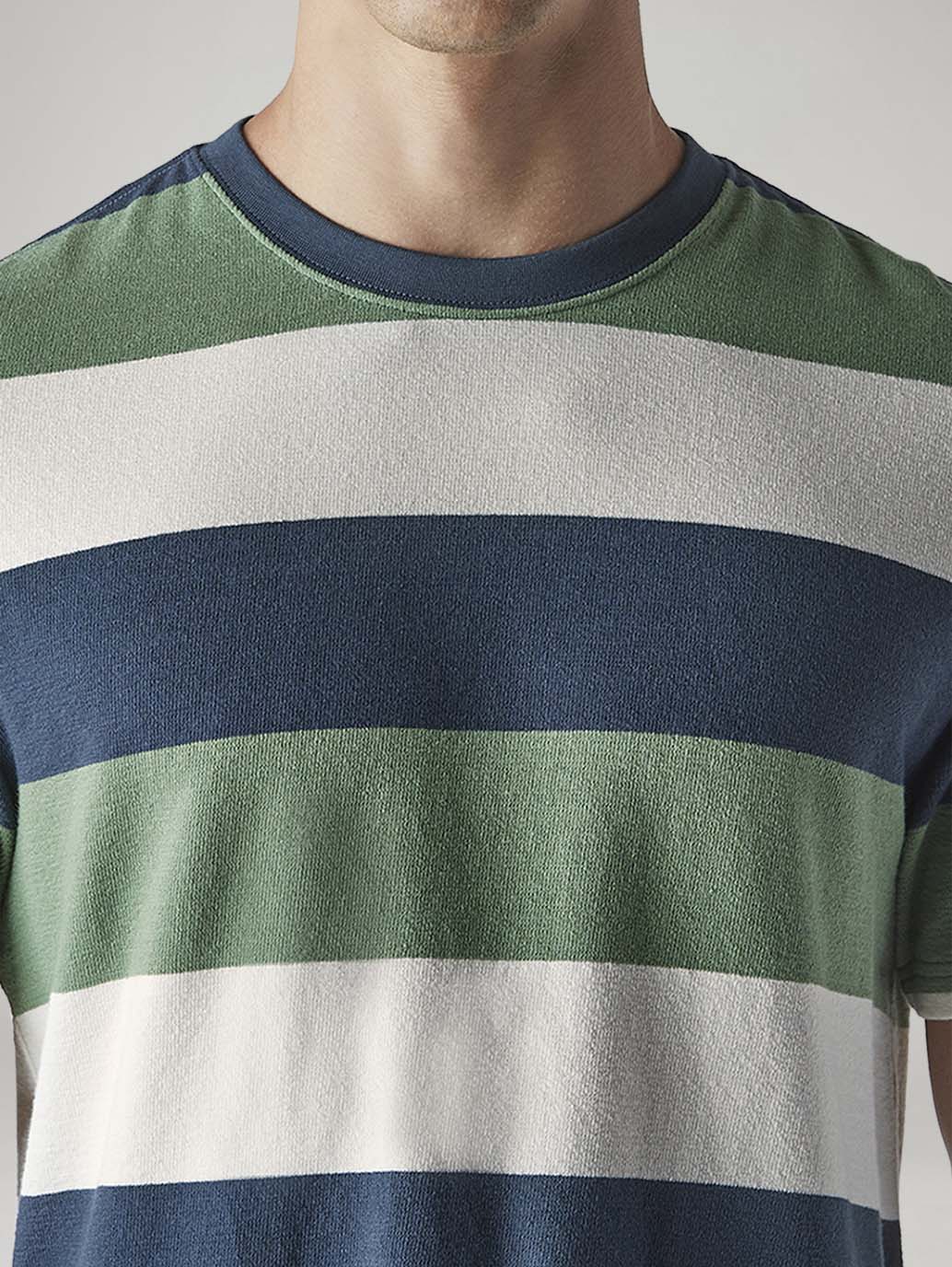 Men's Striped Regular Fit Jersey T-Shirt - 20 View