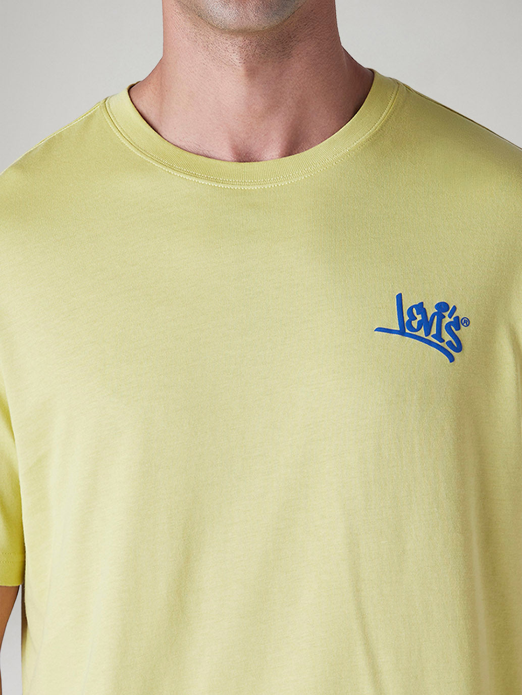 Men's Solid Regular Fit Jersey T-Shirt - Detail View