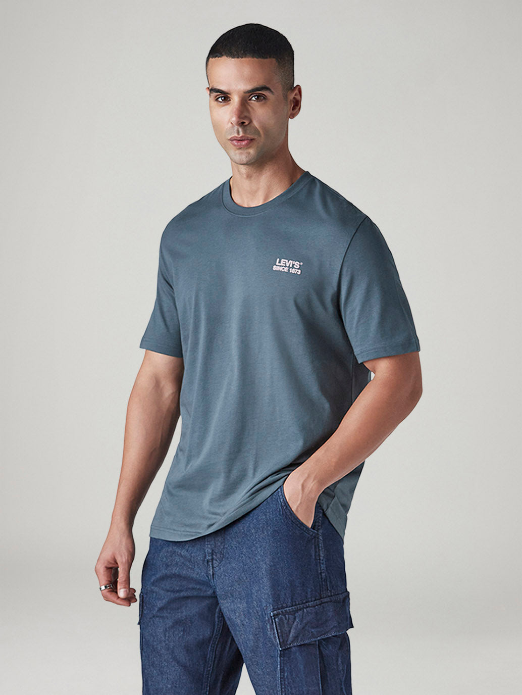 Men's Graphic Print Regular Fit Jersey T-Shirt