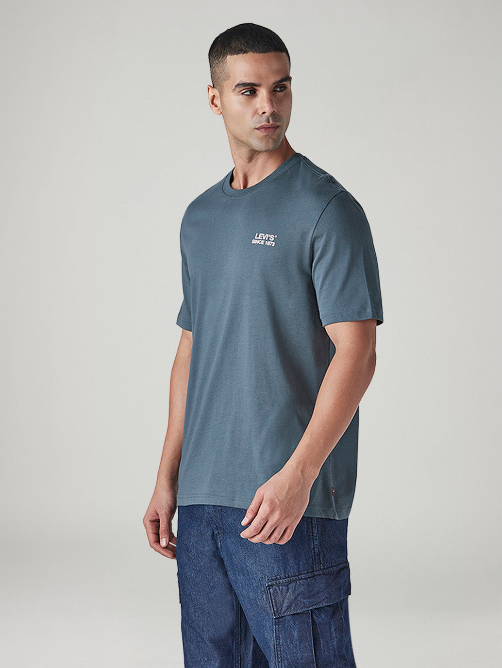 Men's Graphic Print Regular Fit Jersey T-Shirt - Side View