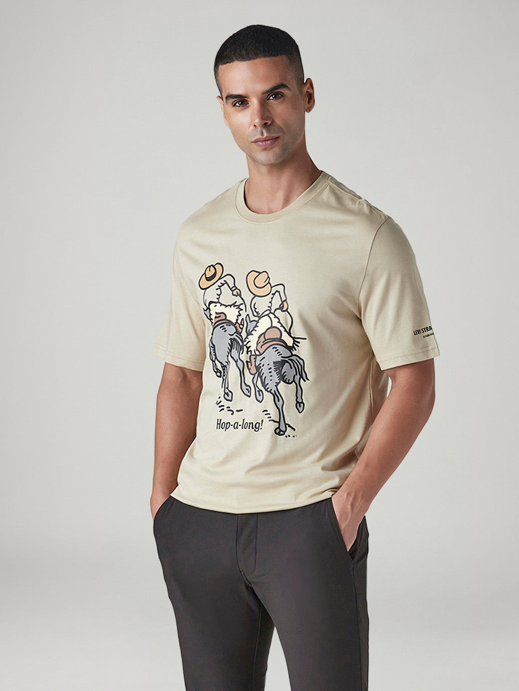 Men's Graphic Print Regular Fit Jersey T-Shirt