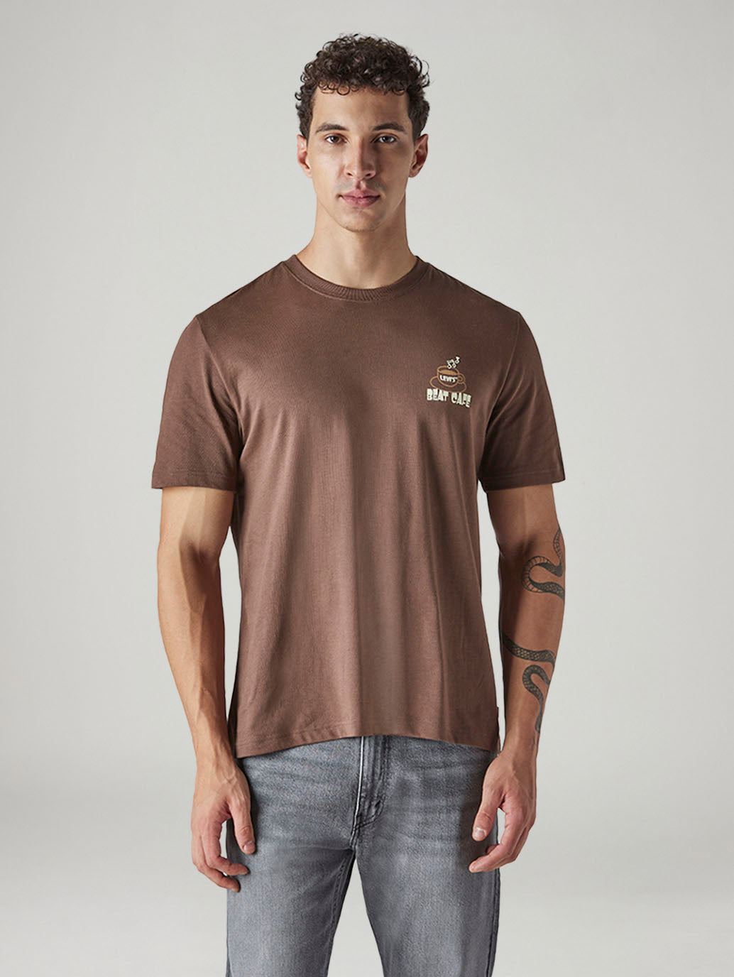 Men's Graphic Print Regular Fit Jersey T-Shirt