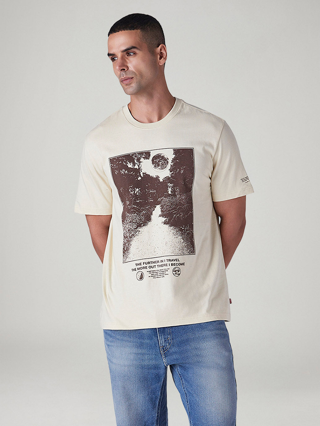 Men's Graphic Print Regular Fit Jersey T-Shirt