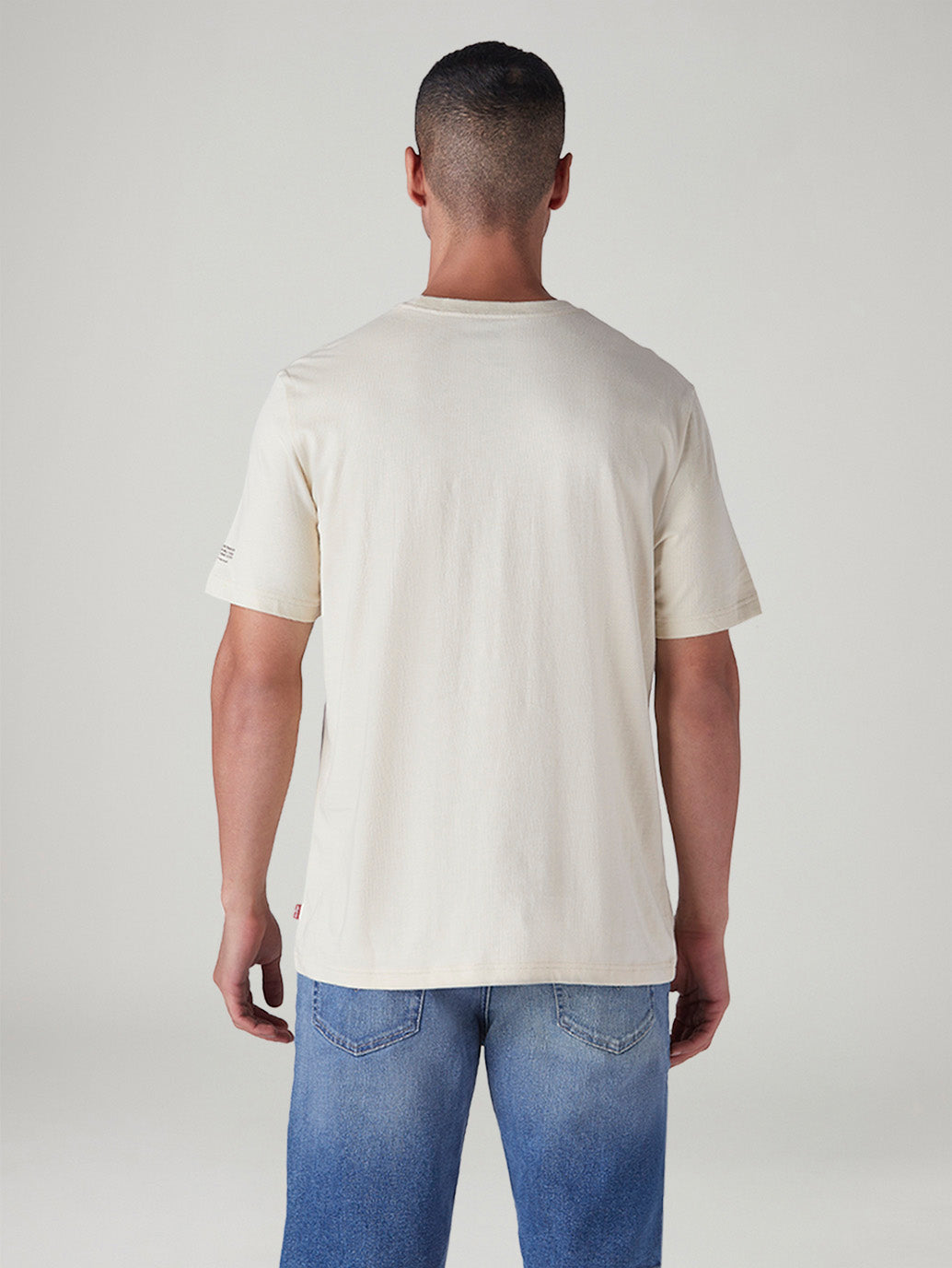 Men's Graphic Print Regular Fit Jersey T-Shirt - Back View