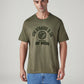 Men's Typography Printed Regular Fit Jersey T-Shirt - Front View