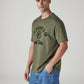 Men's Typography Printed Regular Fit Jersey T-Shirt - Side View