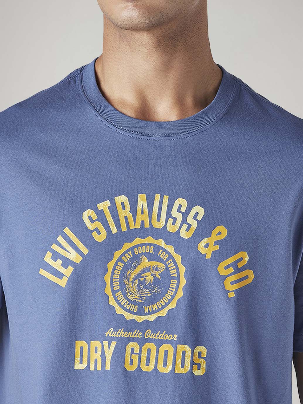 Men's Graphic Print Regular Fit T-Shirt - Detail View