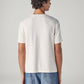 Men's Textured Regular Fit Pique T-Shirt - Back View