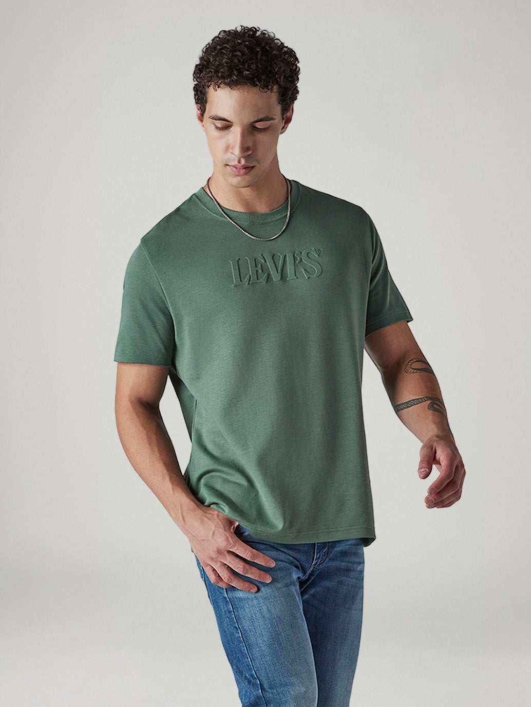 Men's Logo Regular Fit Interlock T-Shirt