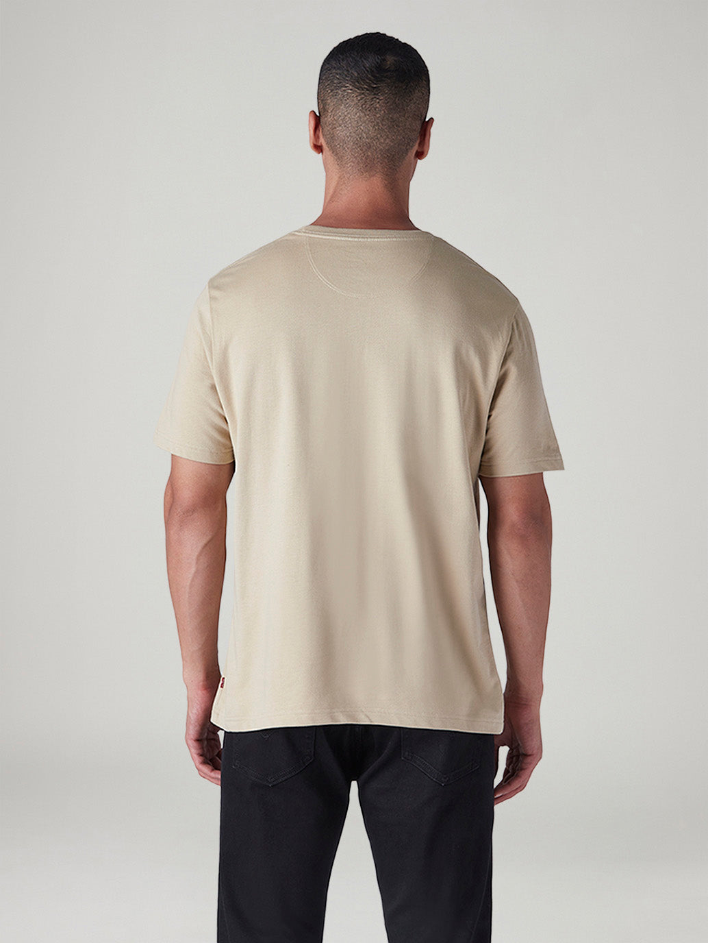 Men's Embroidered Regular Fit T-Shirt - Back View