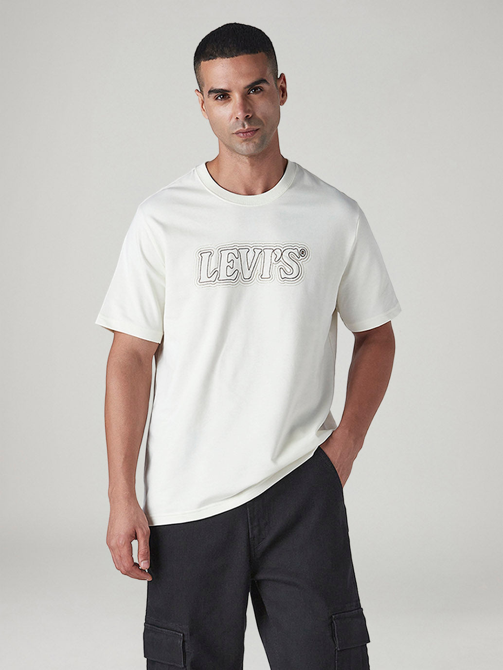 Men's Embroidered Regular Fit T-Shirt