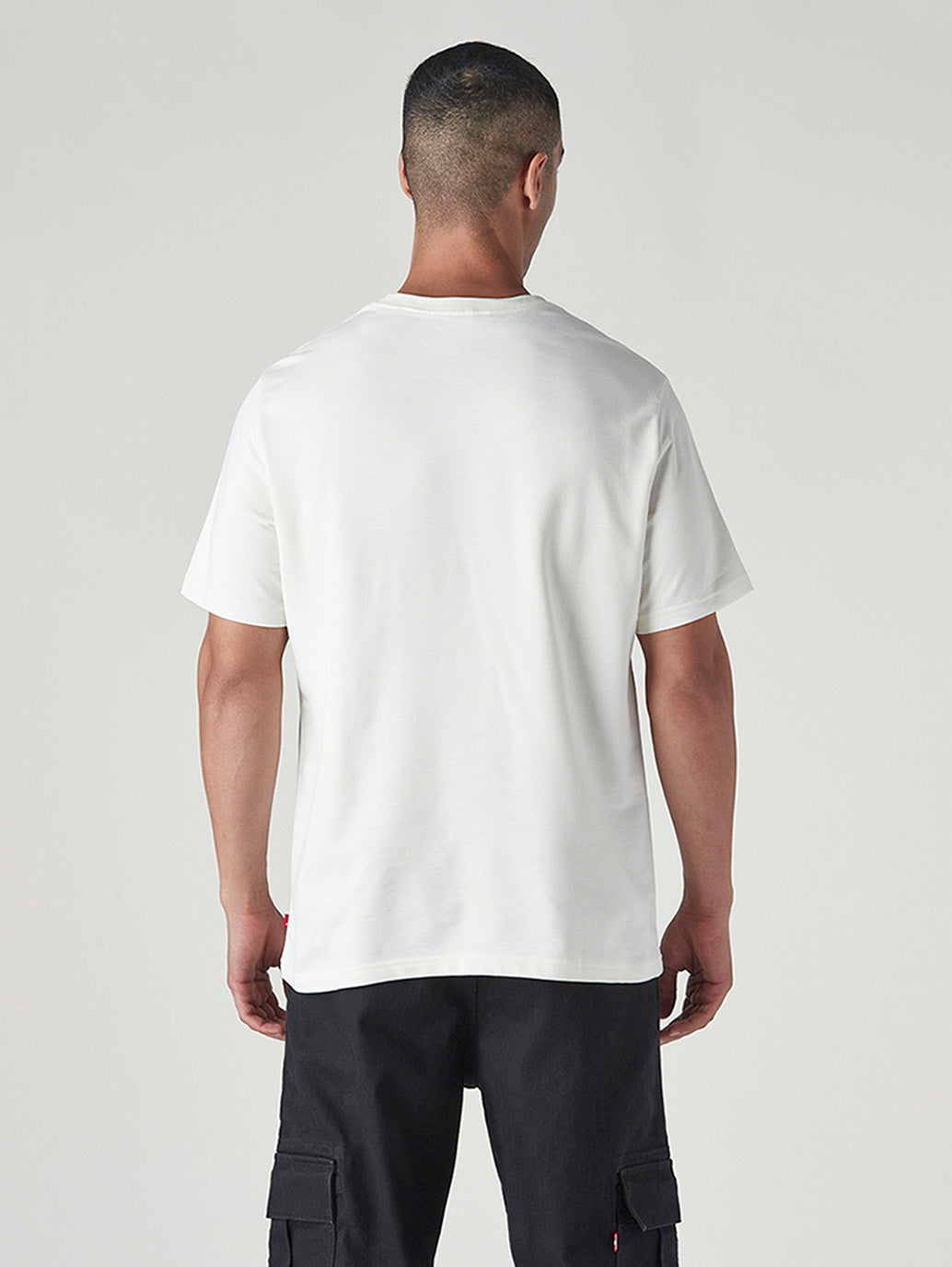 Men's Embroidered Regular Fit T-Shirt - Back View