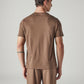 Men's Embroidered Regular Fit T-Shirt - Back View