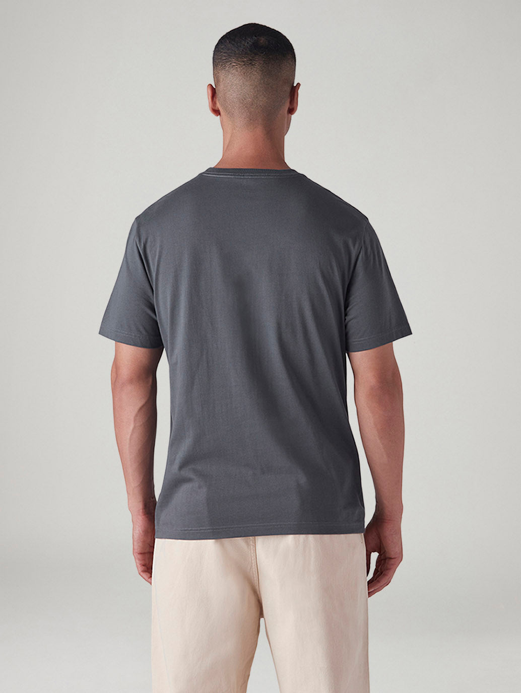 Men's Graphic Print Regular Fit T-Shirt - Back View