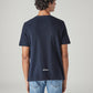 Men's Graphic Print Regular Fit Textured T-Shirt - Back View