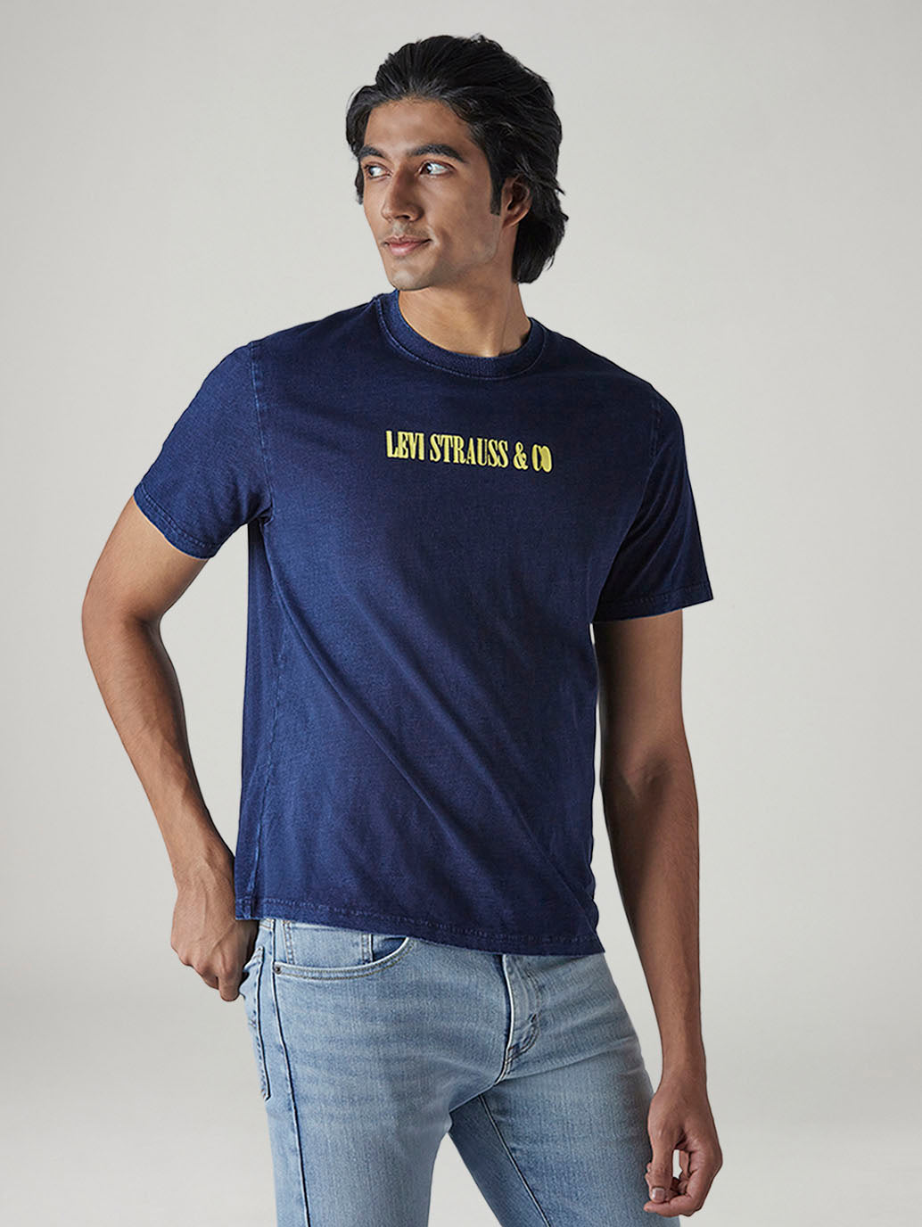 Men's Graphic Print Regular Fit Jersey T-Shirt - 20 View