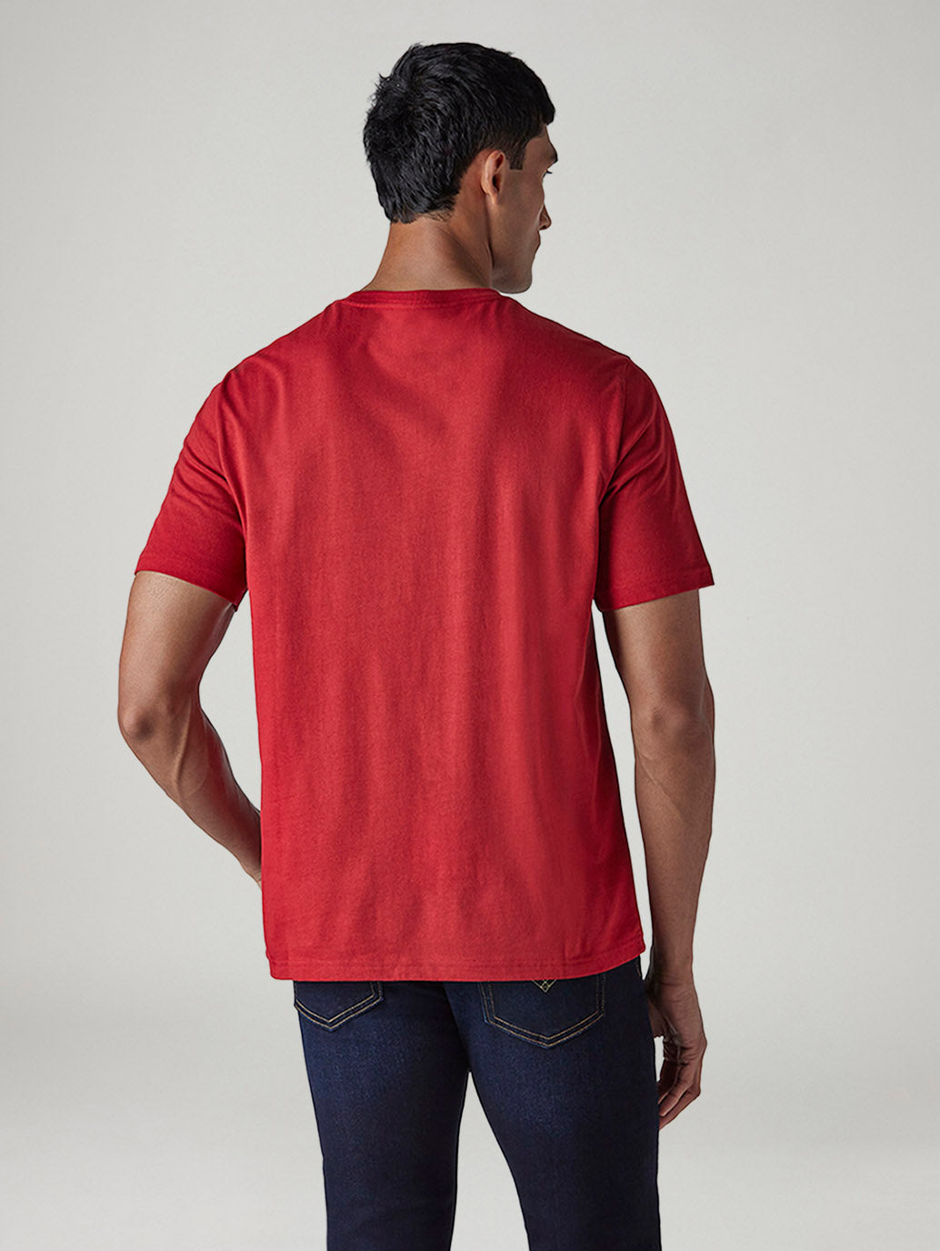 Men's Graphic Print Regular Fit Jersey T-Shirt - Back View