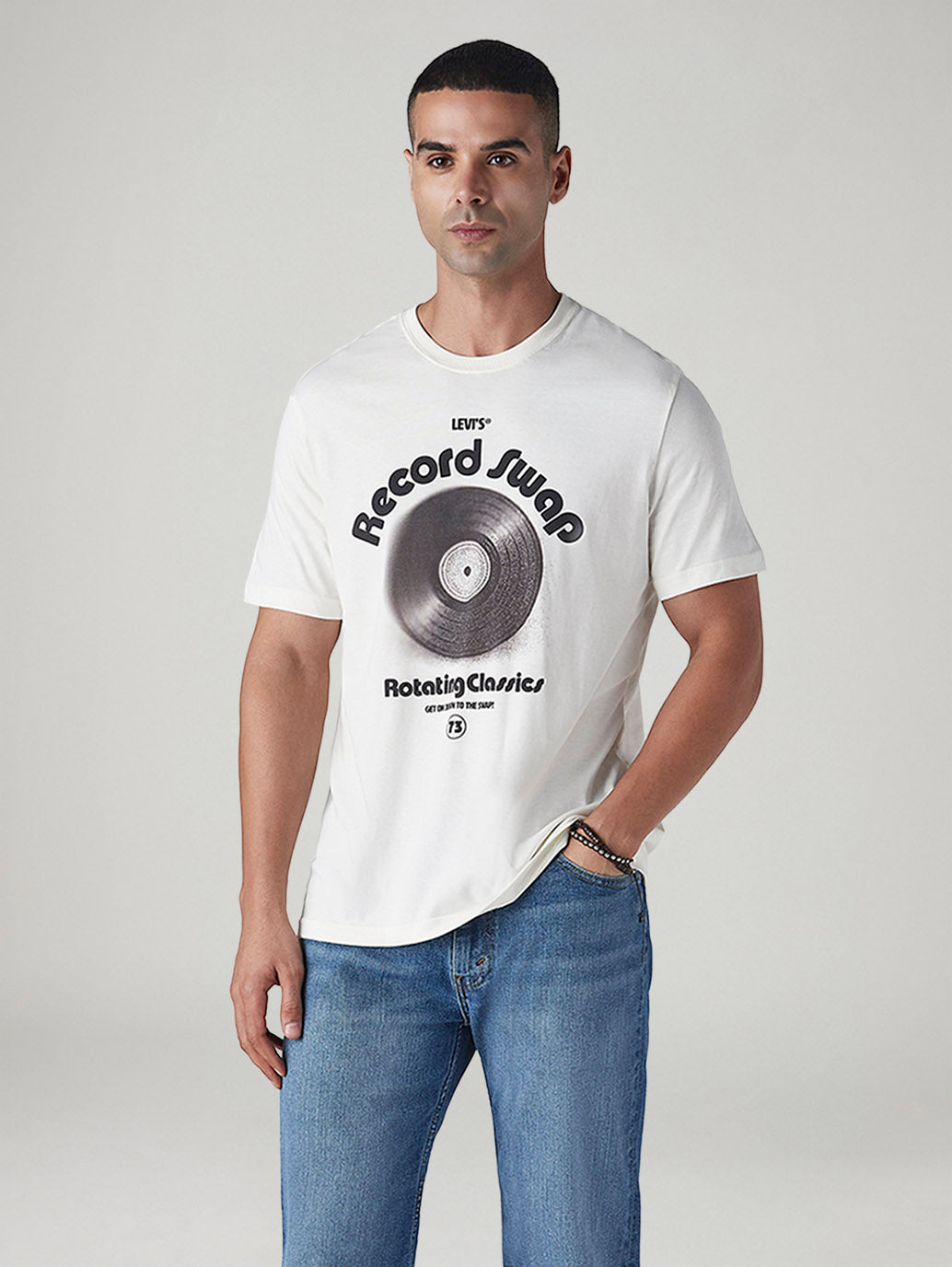Men's Graphic Print Regular Fit Jersey T-Shirt