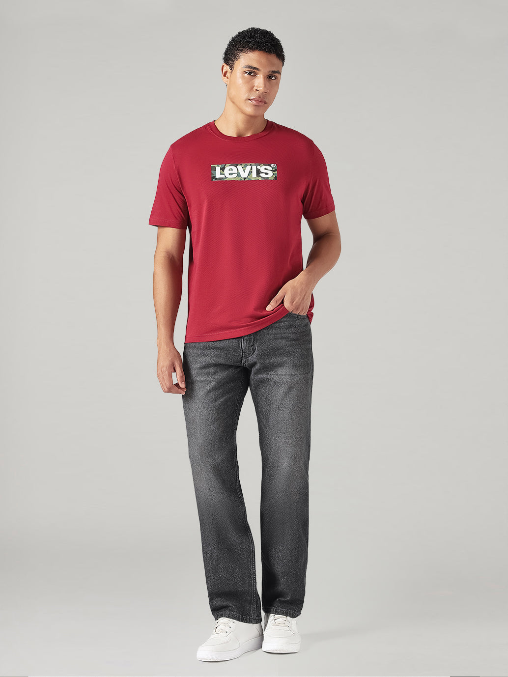 Men's Solid Regular Fit Jersey T-Shirt - Full View