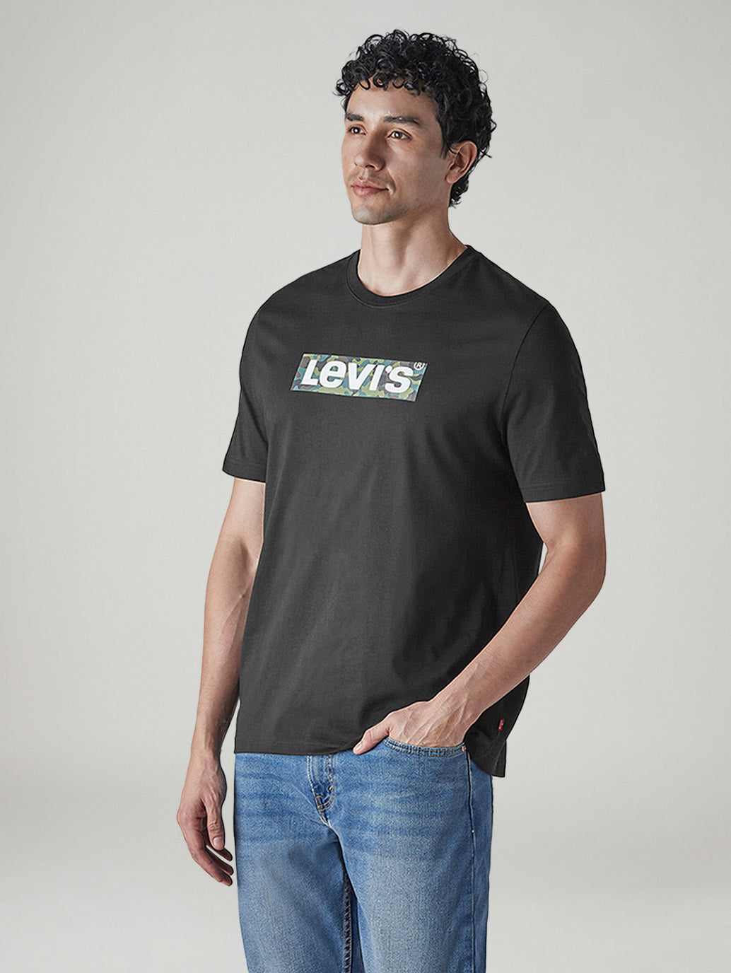 Men's Logo Printed Regular Fit Jersey T-Shirt - Side View