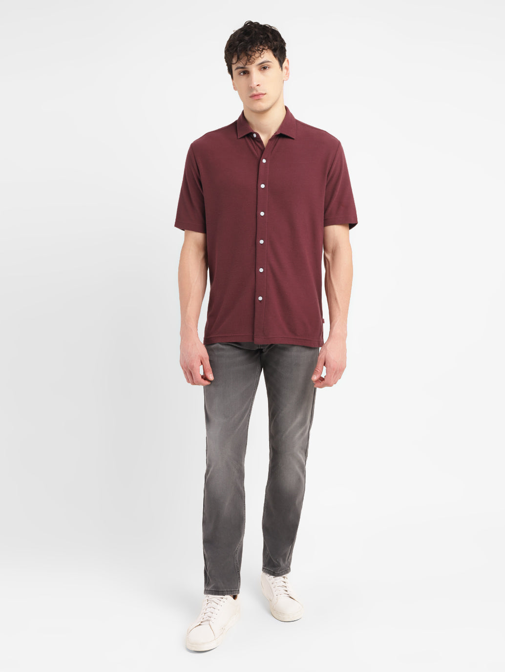 Men's Solid Slim Fit Shirt - be44fd6d-c0c7-4887-951e-af1ff7b2e60b View