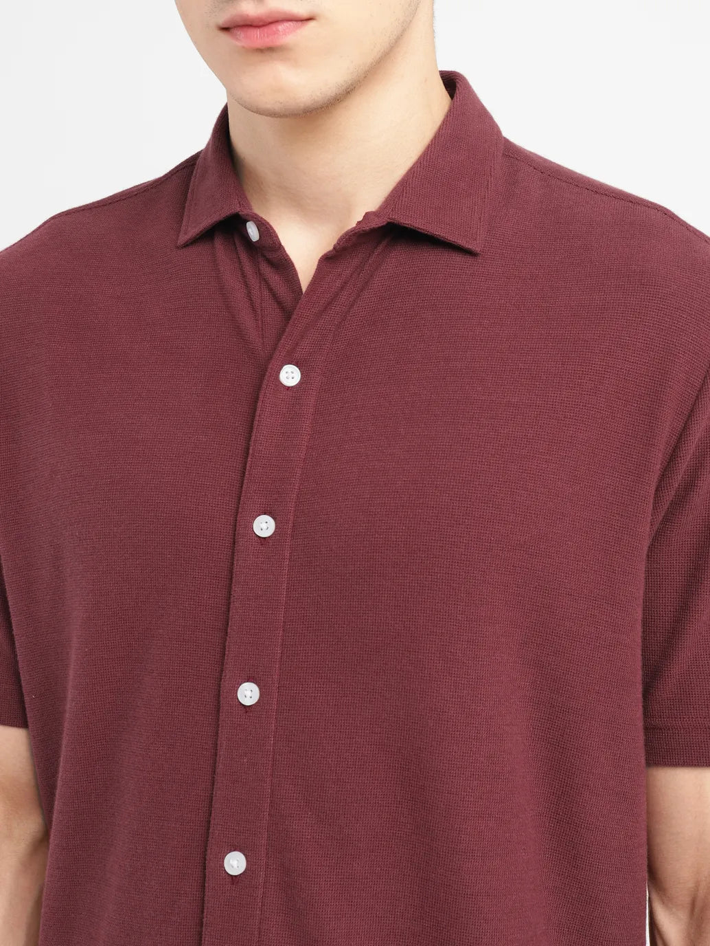 Men's Solid Slim Fit Shirt - 1ba9b942-a237-44c0-afc5-cb0561d84271 View