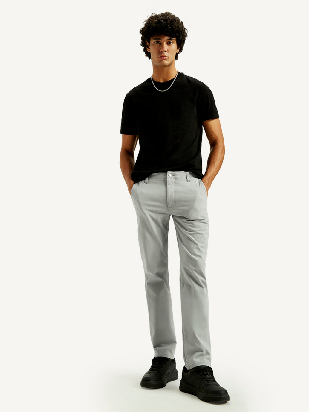 Men's 511 Grey Slim Fit Mid Rise Chinos