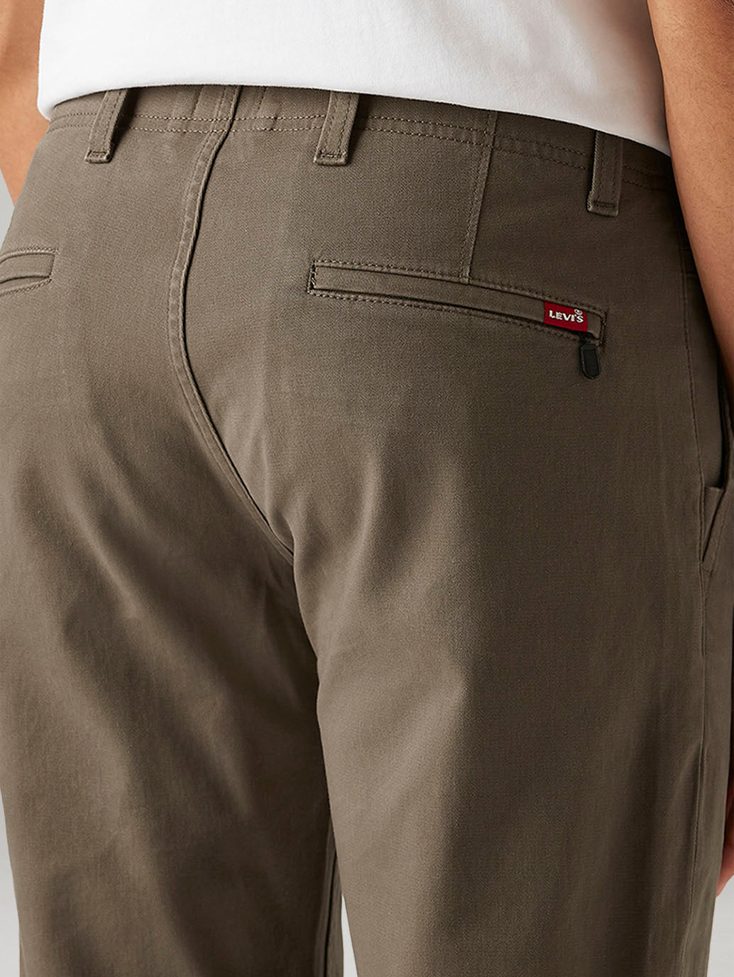 Men's 511 Taupe Slim Fit Hyper Stretch Chinos - Detail View
