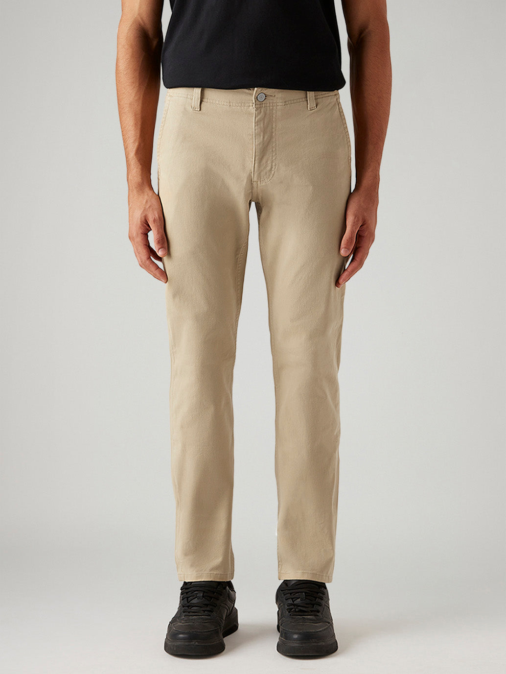 Men's 511 Beige Slim Fit Hyper Stretch Chinos - Front View