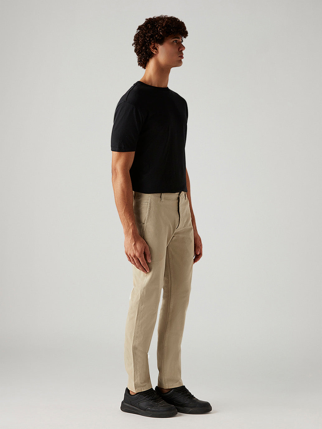 Men's 511 Beige Slim Fit Hyper Stretch Chinos - Side View