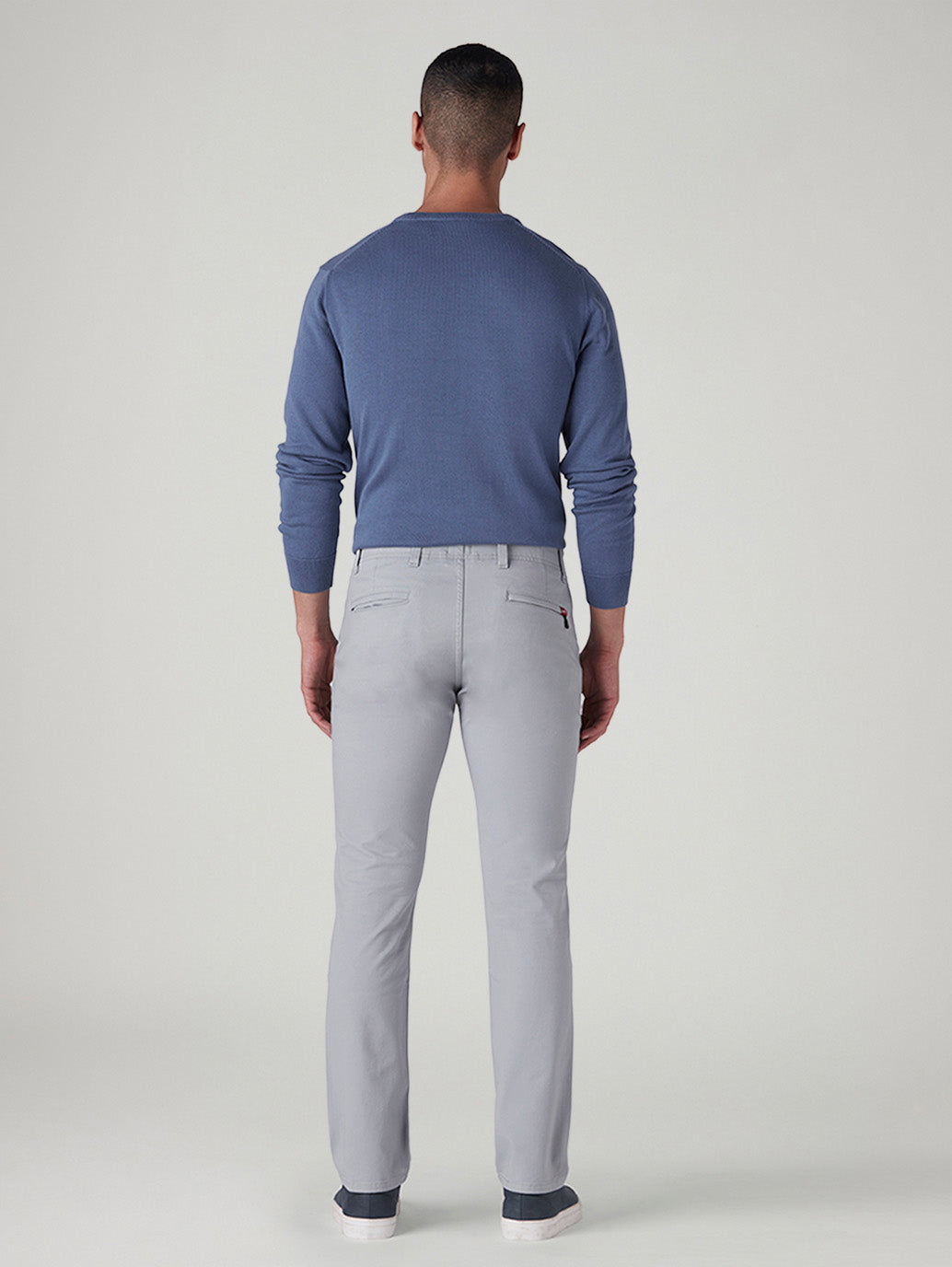 Men's 511 Grey Slim Fit Mid Rise Hyper Stretch Chinos - Back View