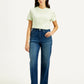 Women's Blue Ribcage Straight Fit High Rise Jeans - 20 View