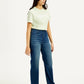 Women's Blue Ribcage Straight Fit High Rise Jeans - 20 View