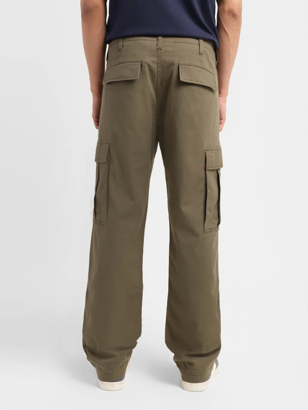 Men's Straight Fit Olive Cargo - 0ec0f855-e05f-40c8-9494-ad623df18f75 View