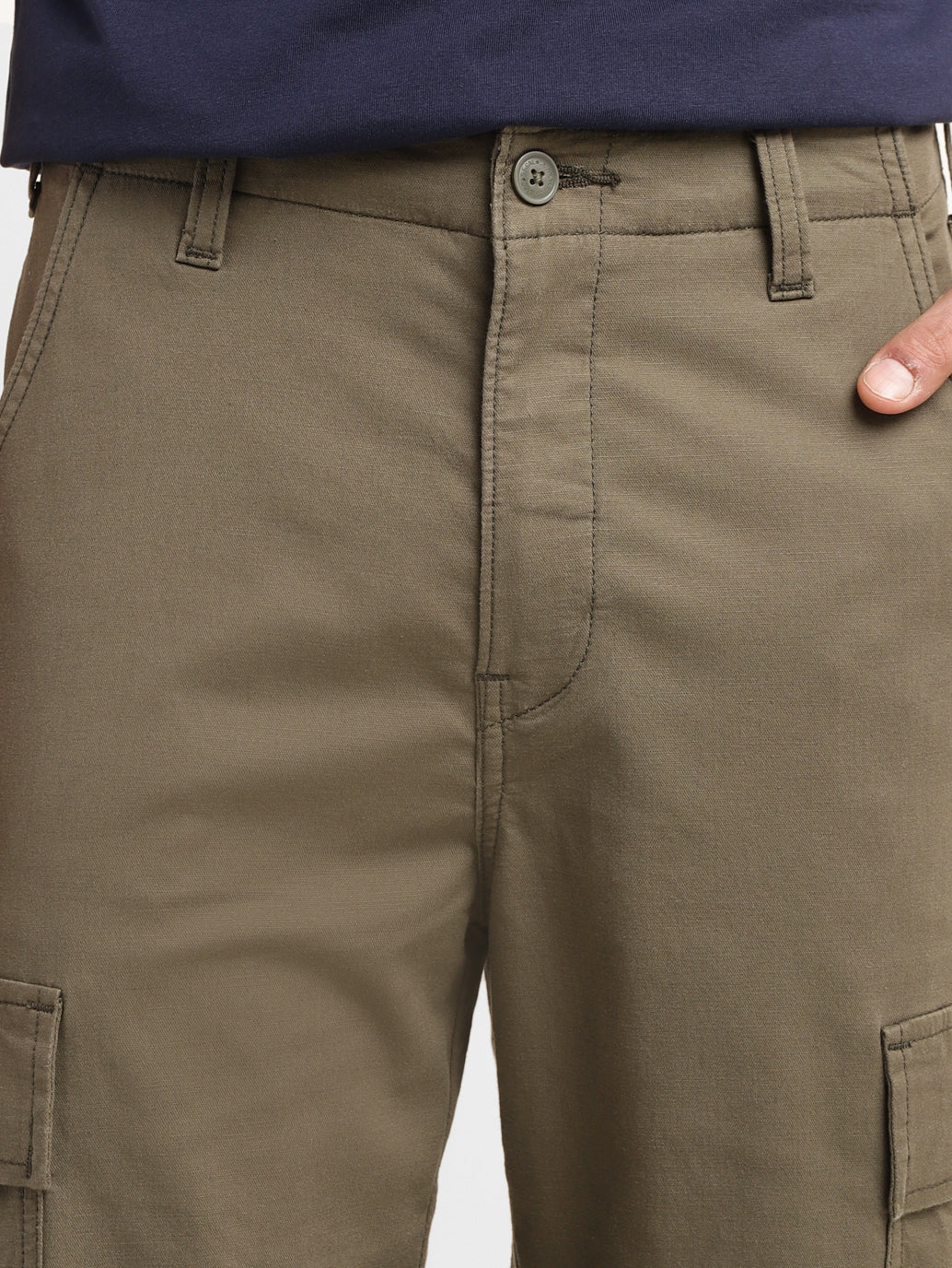 Men's Straight Fit Olive Cargo - f89120dc-1f46-410e-8a6a-70f51ae59770 View
