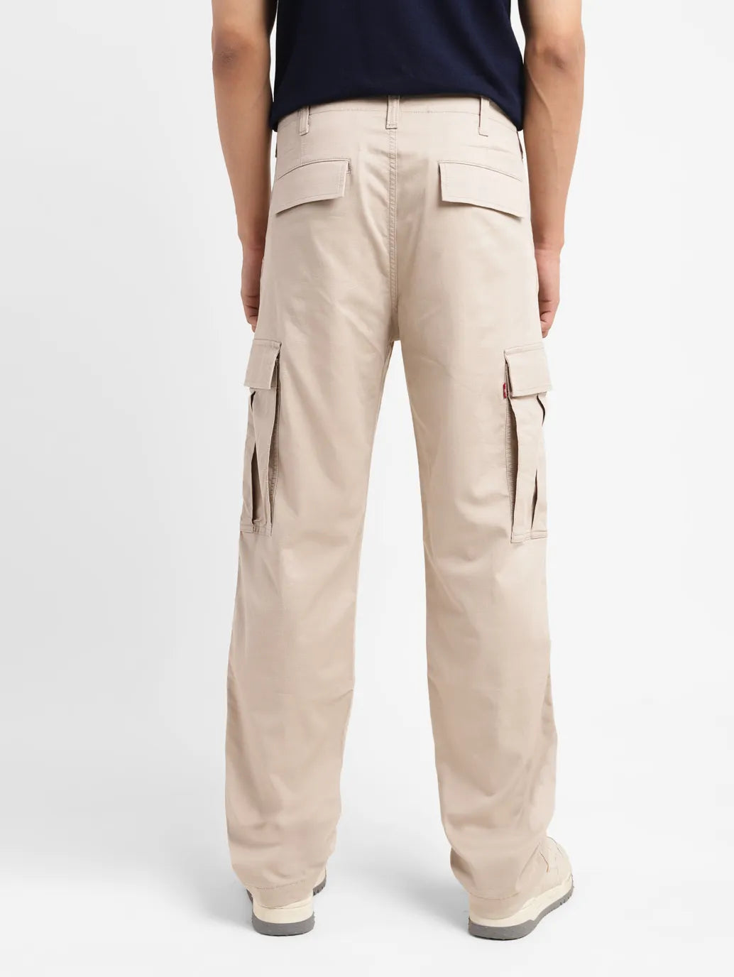 Men's Beige Regular Fit Cargo - 4da6fa77-87e1-4b95-b021-e2ac3bab7e4c View