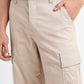 Men's Beige Regular Fit Cargo - 8baa470c-e26c-488b-be17-60971d5dce7d View