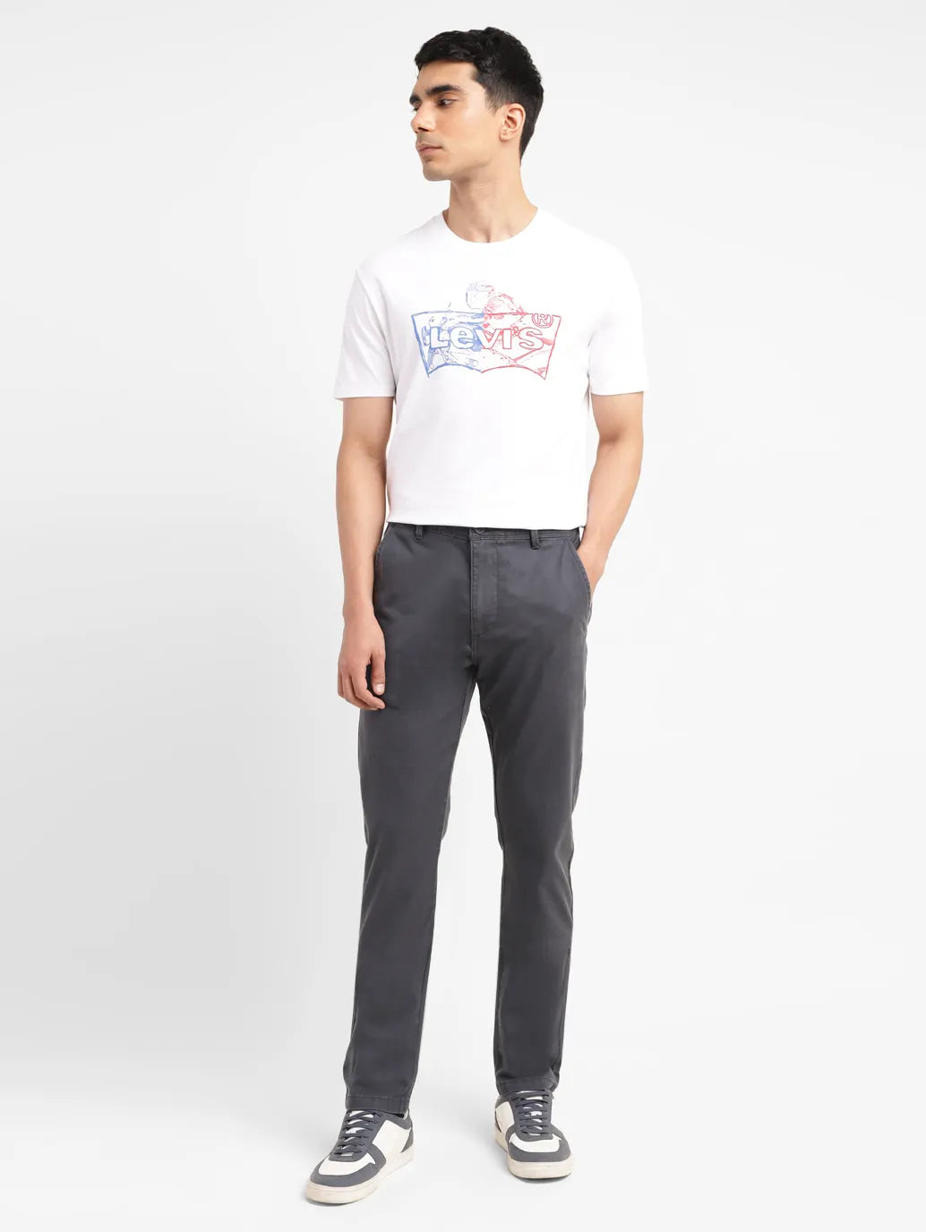Men's 512 Grey Slim Tapered Fit chinos - 9d59c256-a949-42ca-82b0-e47ca5344523 View