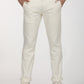 Men's White Slim Fit Chinos - Front View