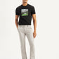 Men's Grey Slim Fit Chinos - Front View