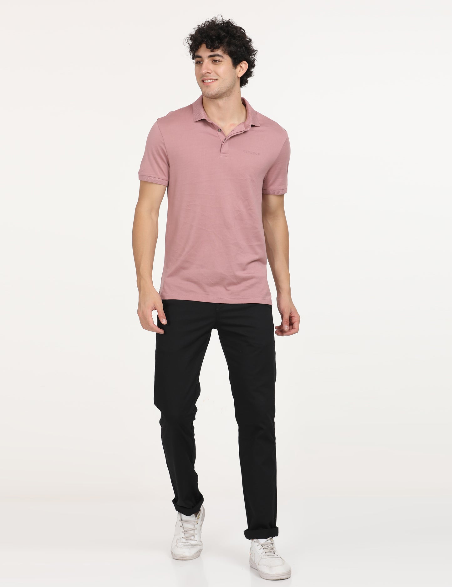 Men's Black Slim Fit Chinos - 7 View