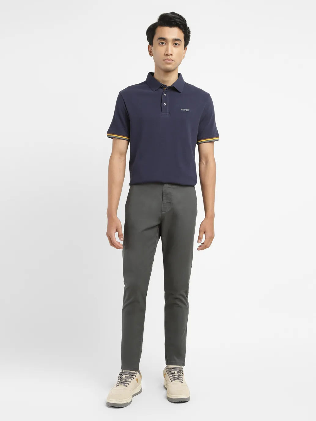 Men's 512 Grey Slim Tapered Fit Chinos - 9dde1969-5327-413b-ada0-ac2267bf52d9 View