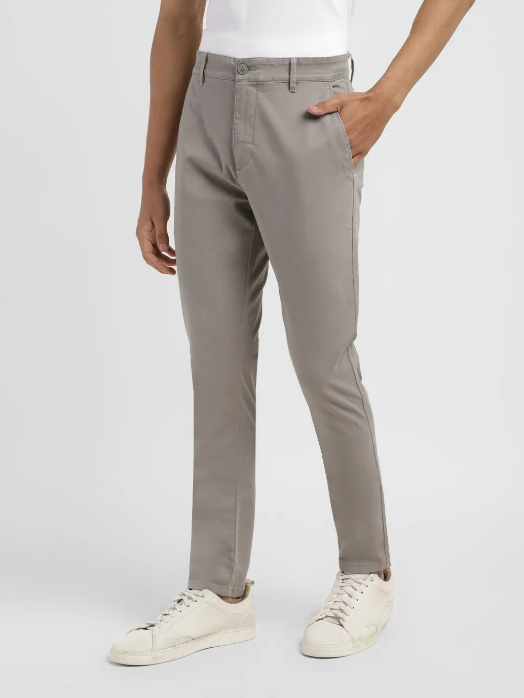 Men's 512 Grey Slim Tapered Fit Chinos - 868398ee-b06f-4962-a6a8-5f2ef69e02f3 View