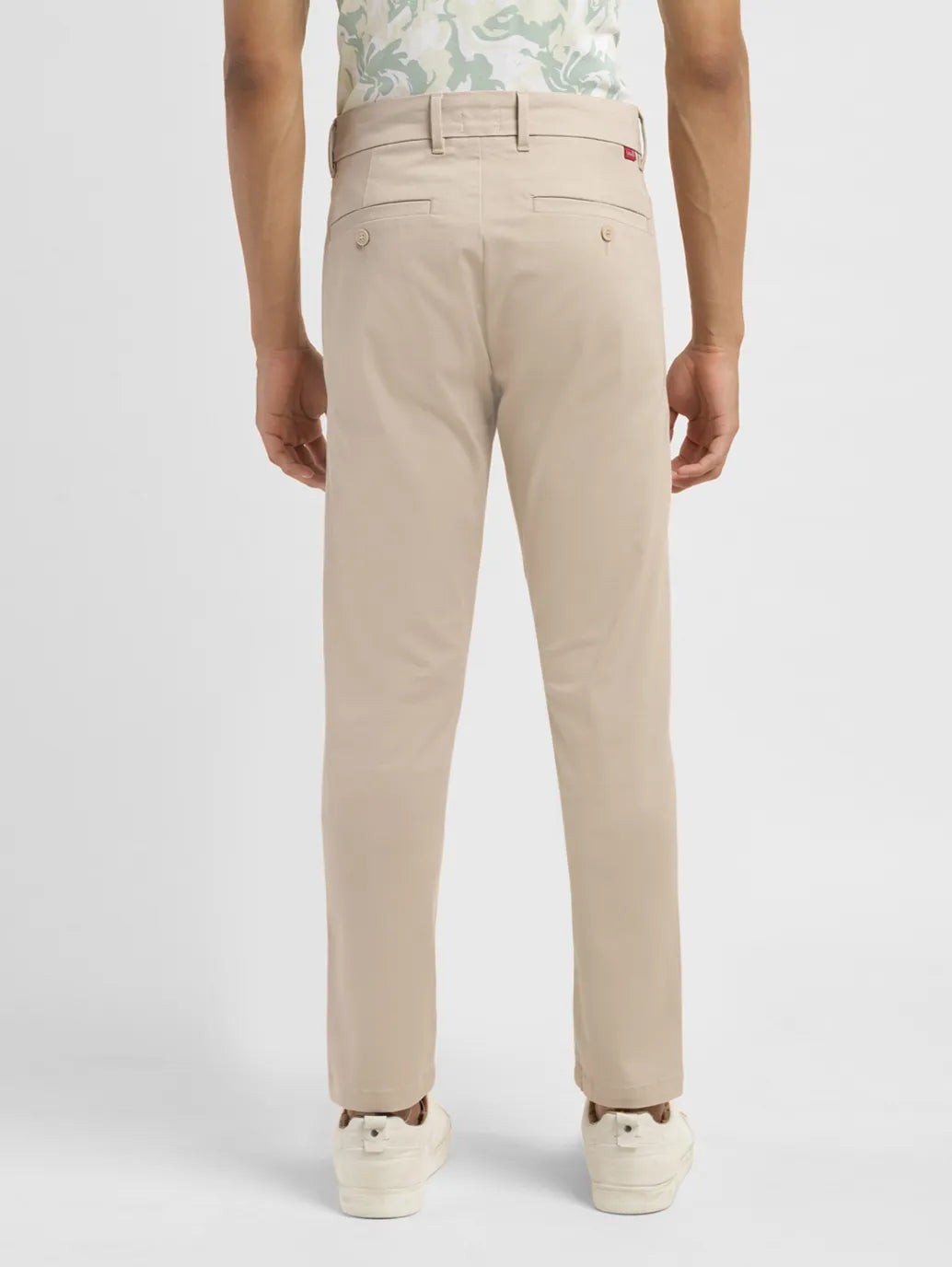 Men's Beige Slim Fit Chinos - bd70ace1-cdc2-4ca6-9fd6-a734c0c677f5 View