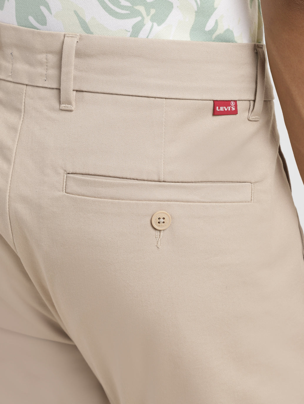 Men's Beige Slim Fit Chinos - 44e5eccd-f121-434e-a391-df911ea19612 View
